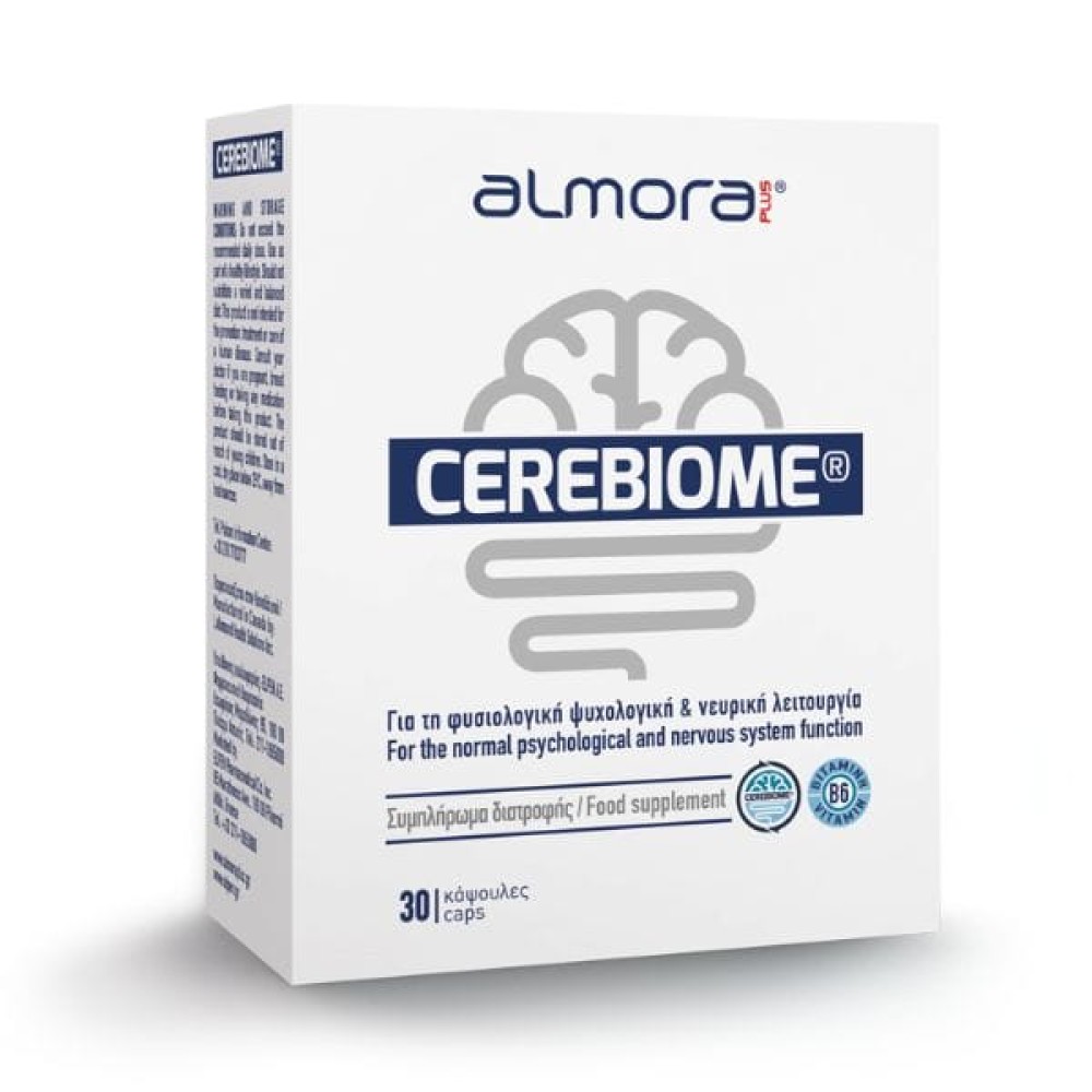 Almora Plus | Cerebiome Συμπλήρωμα Διατροφής Για Φυσιολογική Ψυχολογική & Νευρική Λειτουργία | 30 κάψουλες