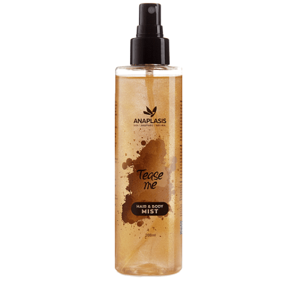 Anaplasis | Hair & Body Mist Tease Me | Χρυσό Shimmer Με Άρωμα Καρύδας | 200ml