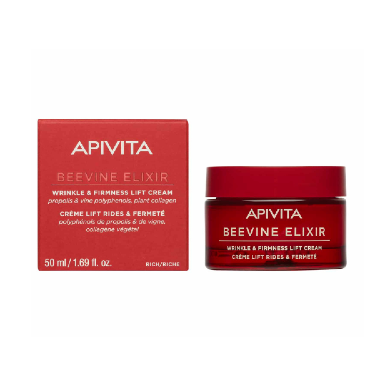 Apivita | Beevine Elixir Wrinkle & Firmness Lift Cream Rich | Αντιρυτιδική Κρέμα Ημέρας Πλούσιας Υφής |50ml