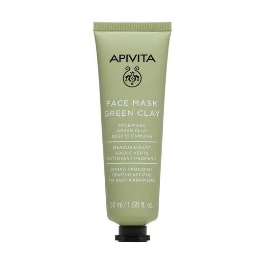 Apivita | Face Mask Green Clay | Μάσκα Για Βαθύ Καθαρισμό Με Πράσινη Άργιλο | 50ml