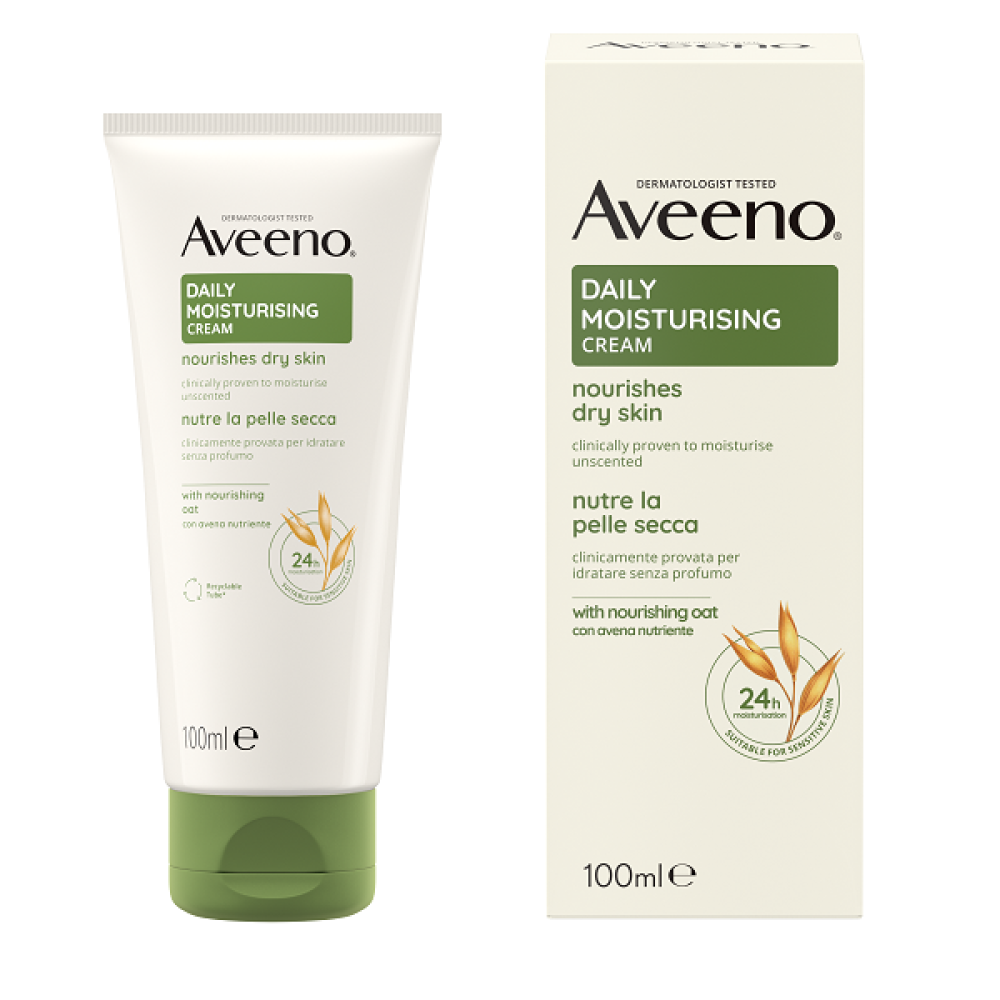 Aveeno | Daily Moisturising | Ενυδατική Κρέμα Προσώπου & Σώματος για την Ξηρή Επιδερμίδα | 100ml