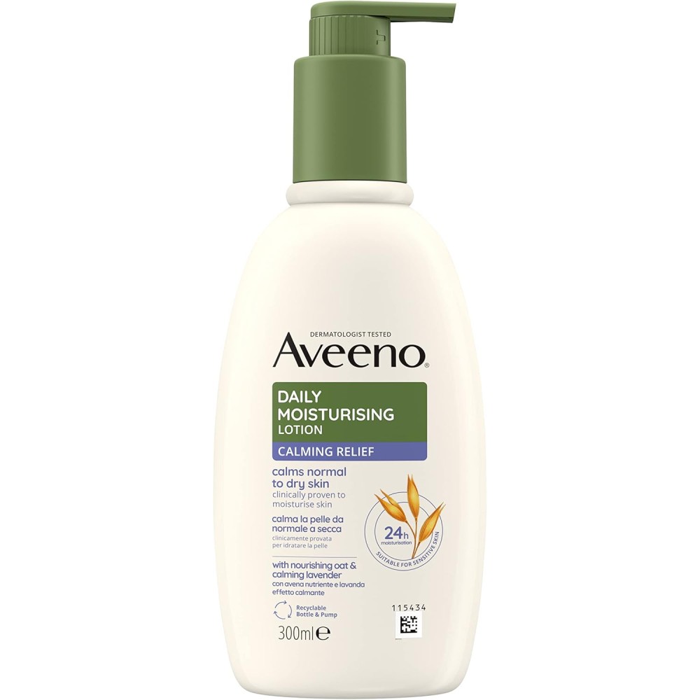 Aveeno | Daily Moisturising Lavender Lotion Ενυδατική Λοσιόν Σώματος για Ξηρές Επιδερμίδες | 300ml