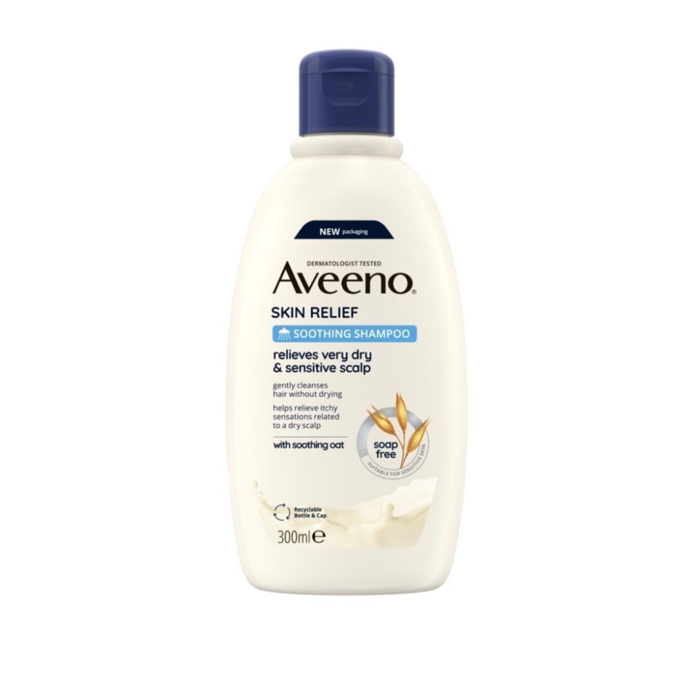 Aveeno | Skin Relief Soothing Shampoo Καταπραϋντικό Σαμπουάν για Πολύ Ξηρό & Ευαίσθητο Τριχωτό Κεφαλής | 300ml