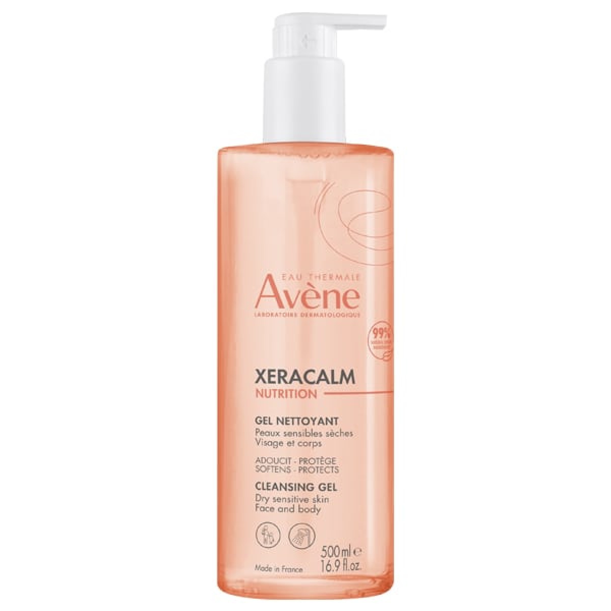 Avene | XeraCalm Nutrition Cleansing Gel | Τζελ Καθαρισμού Για Πρόσωπο & Σώμα | 500ml