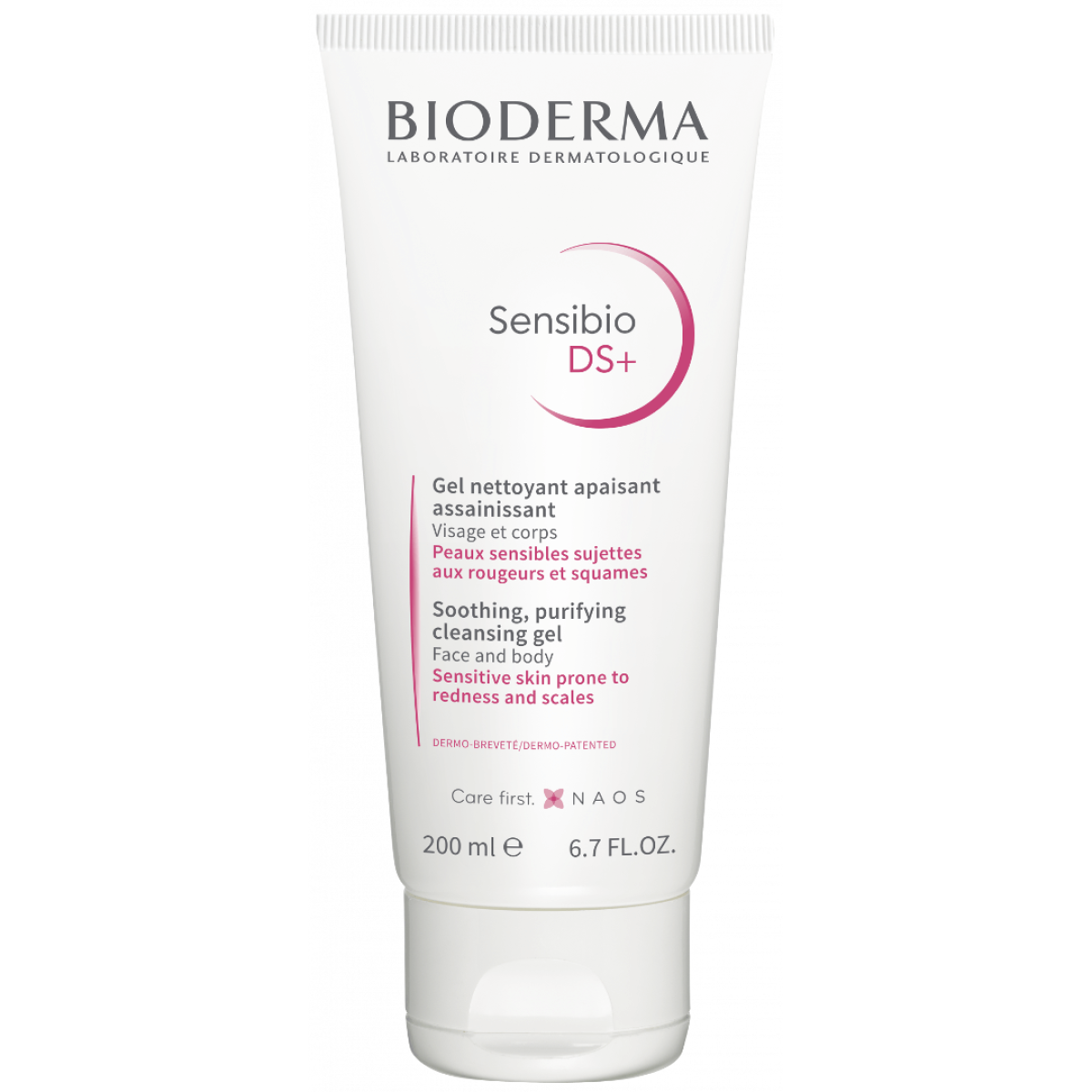 Bioderma| Sensibio DS+ Gel Nettoyant | Καταπραϋντικό Gel Καθαρισμού και Απολέπισης, Ενάντια στην Ερυθρότητα | 200ml