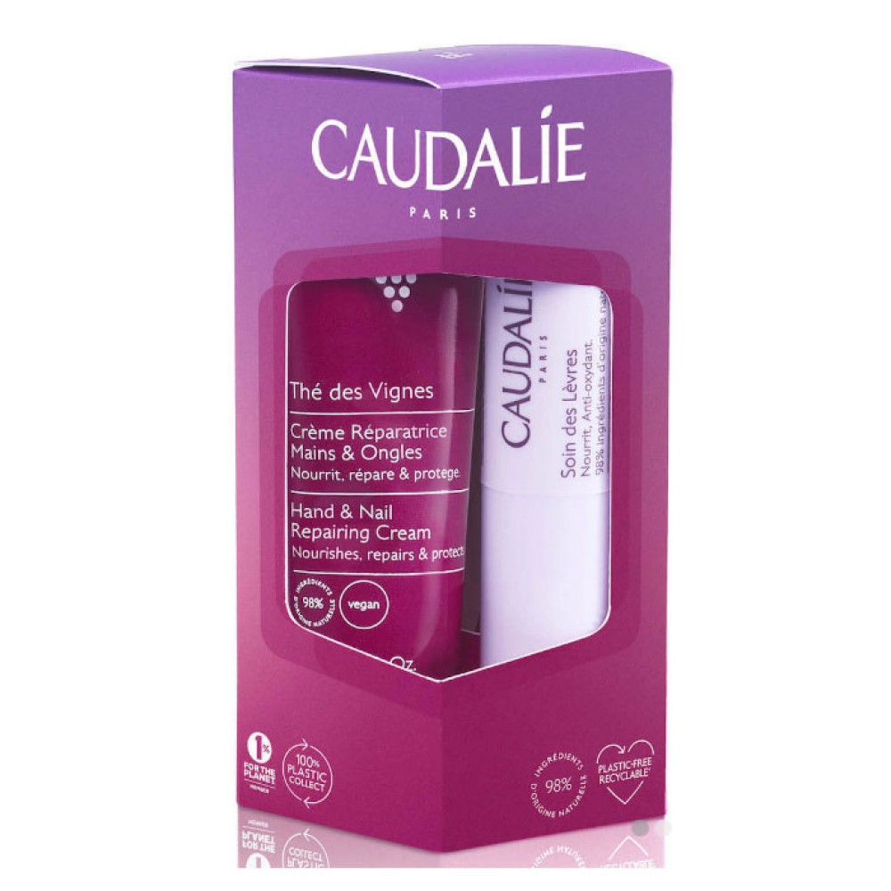 Caudalie | Promo Hand Duo The Des Vignes Κρέμα Χεριών Και Νυχιών 30 ml & Lip Conditioner Ενυδατικό Stick Χειλιών 4.5 gr