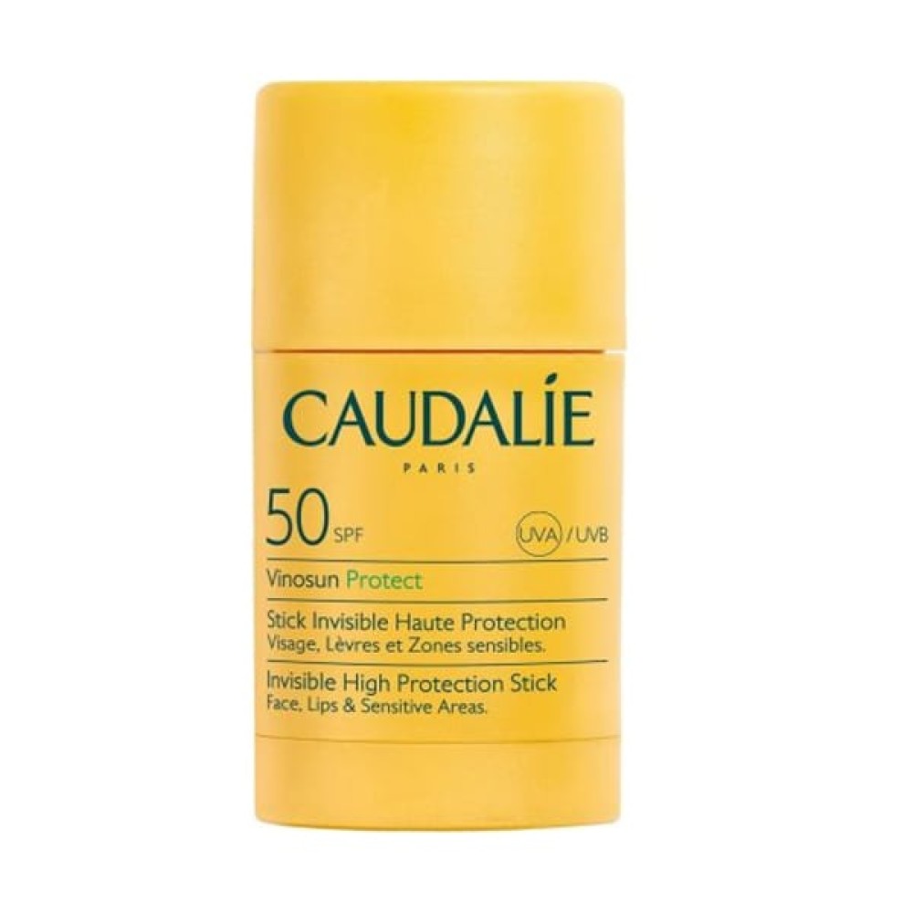 Caudalie | Vinosun Protect Invisible Stick SPF50 Αντηλιακό Stick για Πρόσωπο, Χείλη & Ευαίσθητες Περιοχές | 15g