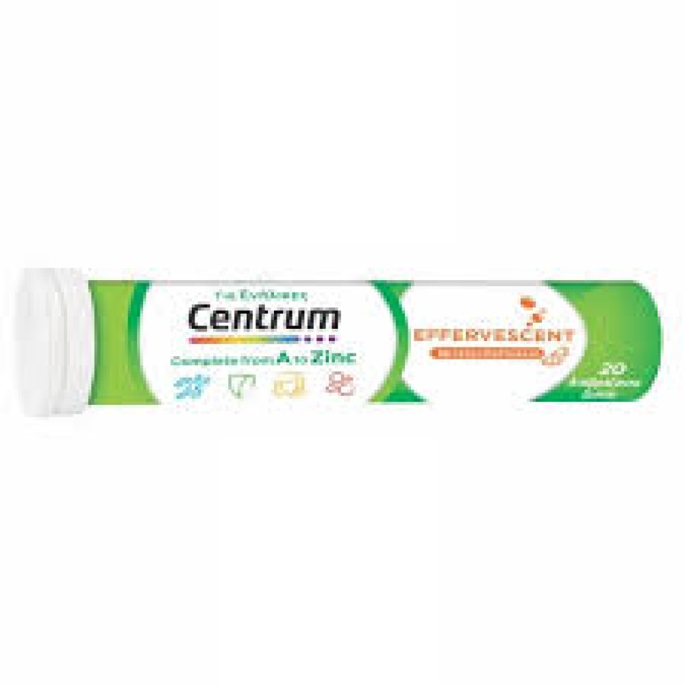 Centrum | A to Zinc Effervescent Πολυβιταμίνη για Ενέργεια & Ανοσοποιητικό | 20 Αναβράζοντα Δισκία