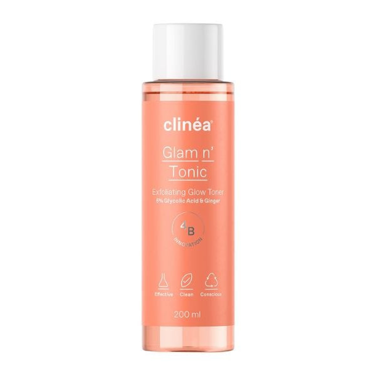 Clinea | Glam & Tonic Απολεπιστική Τονωτική Λοσιόν | 200ml