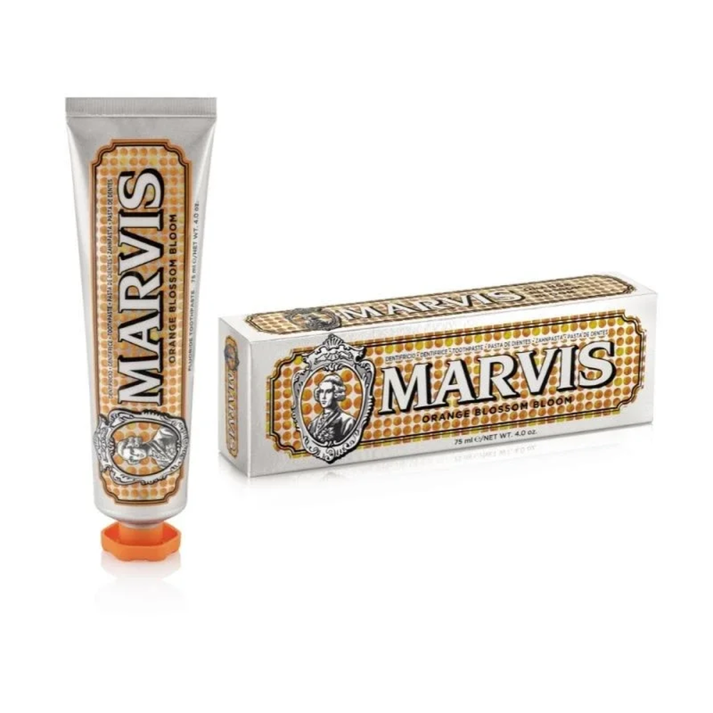 Marvis | Orange Blossom Bloom Toothpaste | Οδοντόκρεμα Με Γεύση Άνθη Πορτοκαλιάς, Δυόσμο Και Μέντα | 75ml