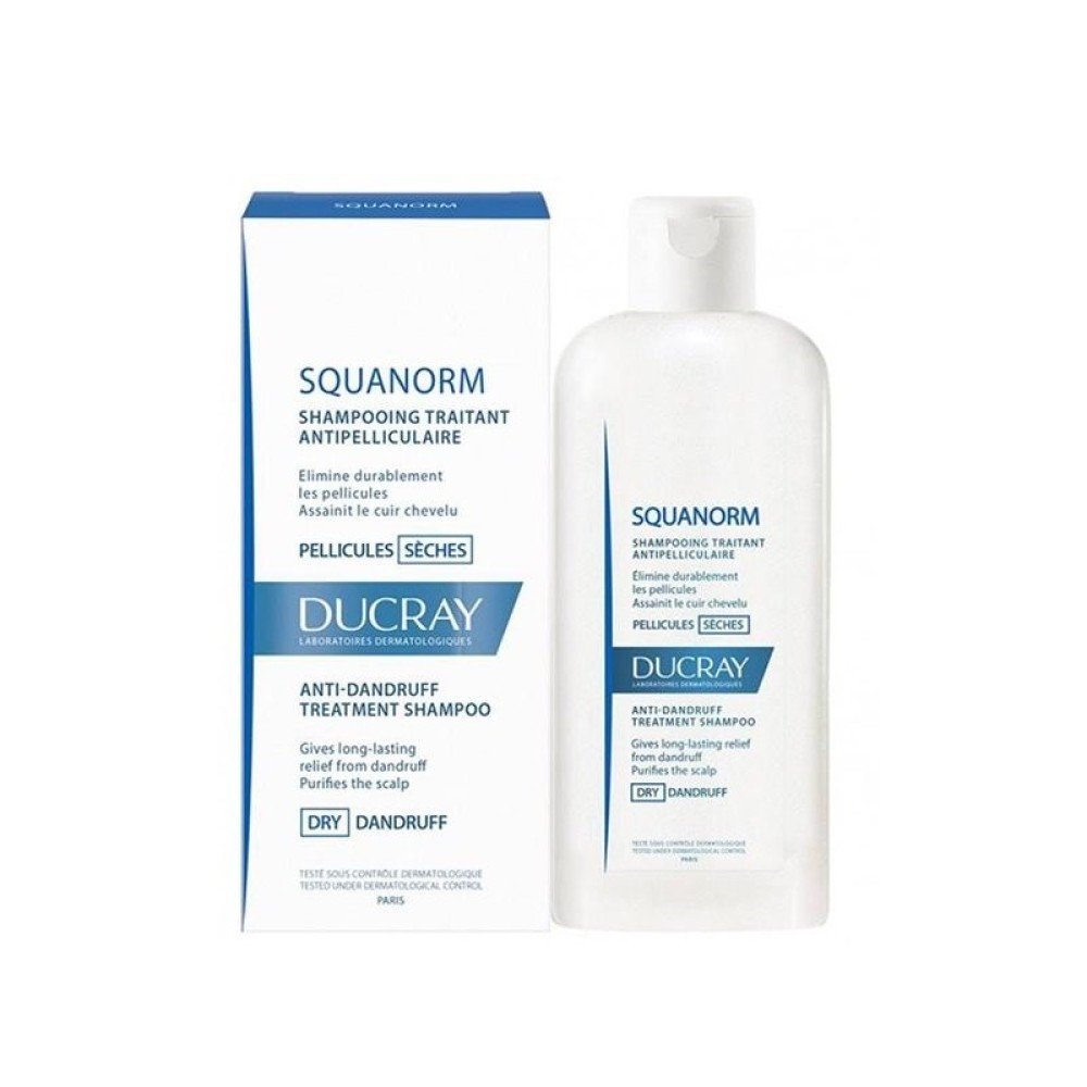 Ducray | Squanorm Shampooing Pellicules Sèches |Σαμπουάν για Ξηρή Πιτυρίδα | 200ml