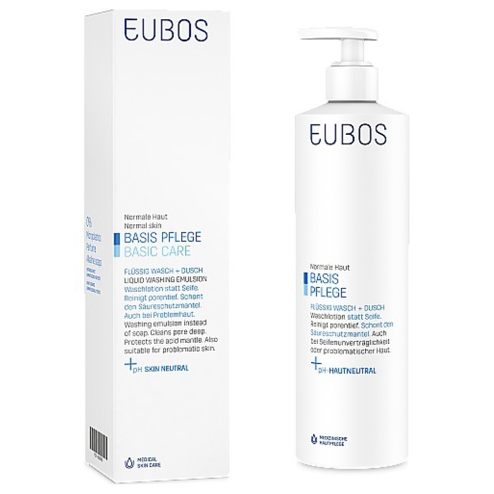 Eubos | Washing Emulsion Blue | Υγρό Καθαρισμού Προσώπου-Σώματος | 400ml