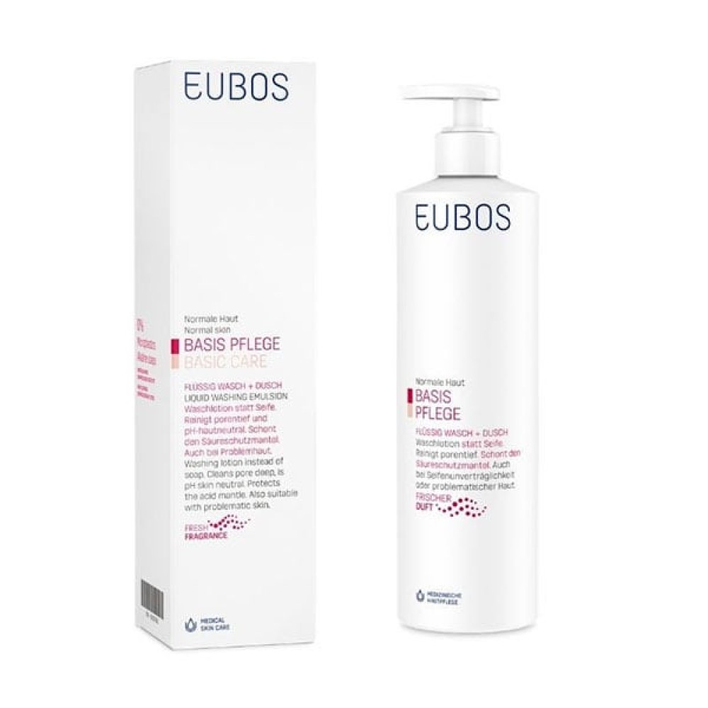 Eubos | Liquid Washing Emulsion  Red |Yγρό Καθαρισμού Προσώπου-Σώματος με 'Αρωμα | 400ml