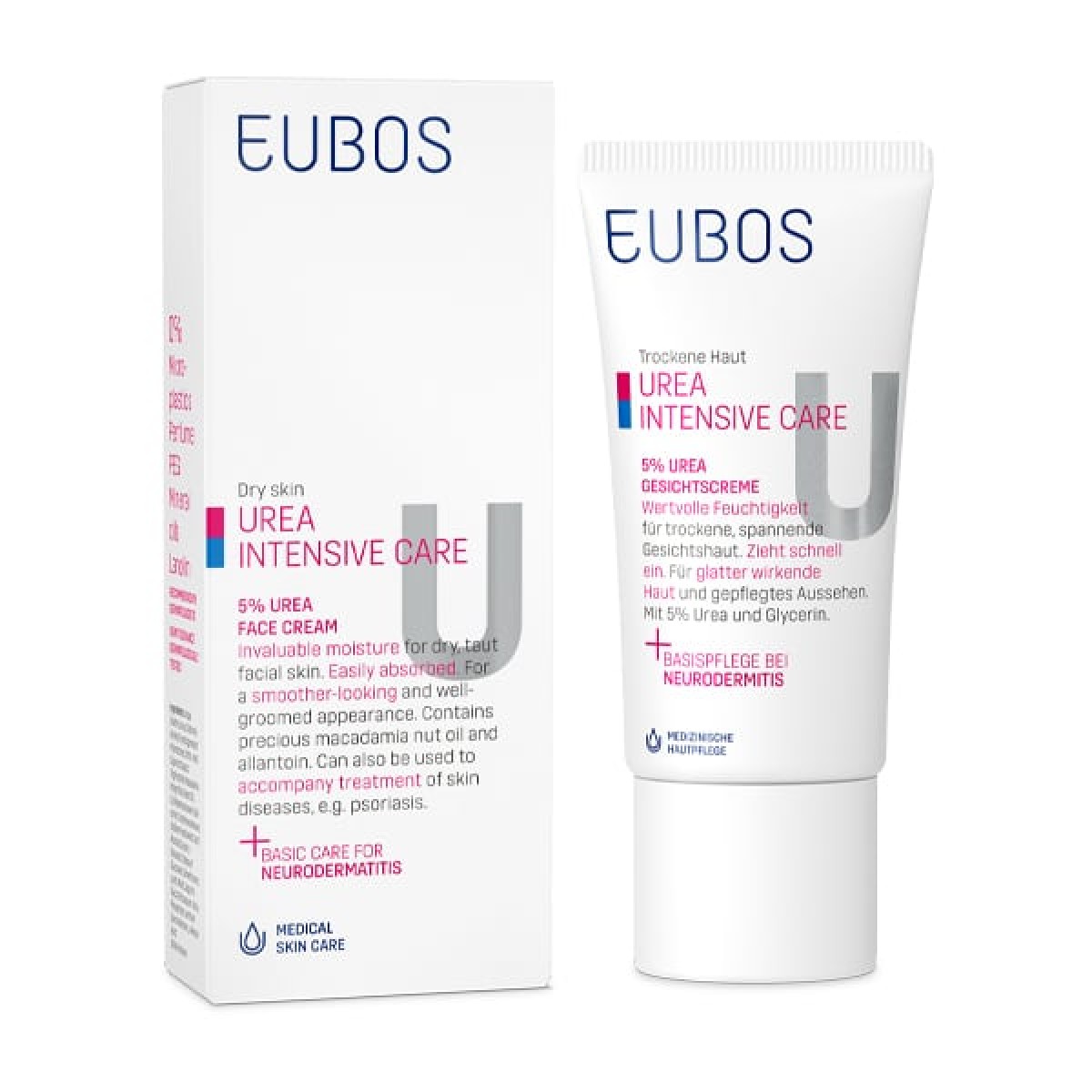 Eubos | Urea 5% Face Cream | Ενυδατική Κρέμα Προσώπου με 5% Ουρία | 50ml