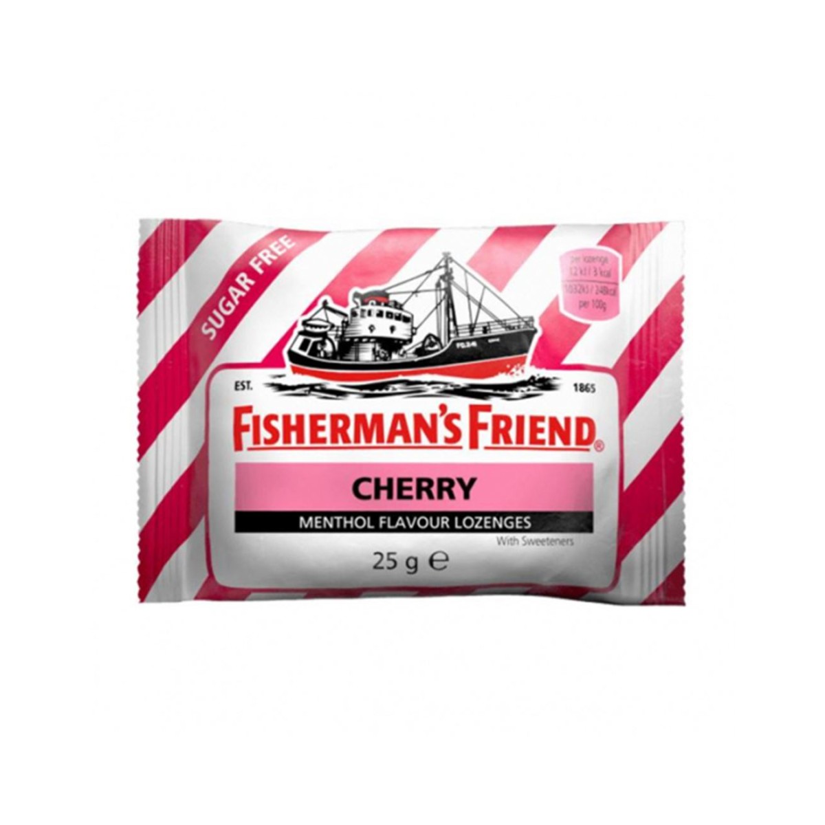 Fisherman's Friend | Cherry Καραμέλες για τον Πονόλαιμο με Γεύση Κεράσι | 25gr