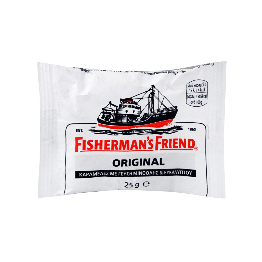 Fisherman's Friend | Original Extra Strong Μέντα & Ευκάλυπτος για το Βήχα & τον Ερεθισμένο Λαιμό | 25gr