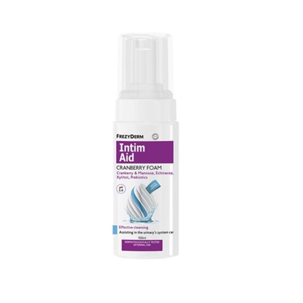 Frezyderm | Intim Aid Cranberry Foam Ph 5,0 Αφρός Καθαρισμού Για Ευαίσθητη Περιοχή | 100ml