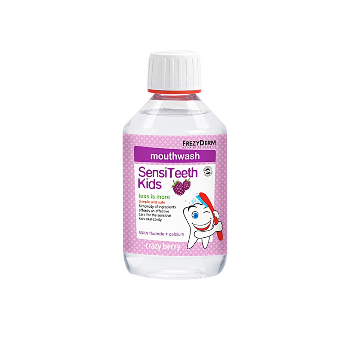 Frezyderm| SensiTeeth Kids Mouthwash|Στοματικό διάλυμα κατά της τερηδόνας, για παιδιά από 3 ετών| 250ml