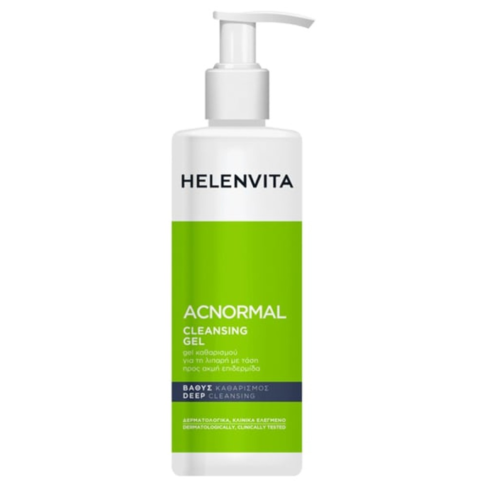 Helenvita  | ACNormal Cleansing Gel | Αφρίζον καθαριστικό σε υγρή μορφή για λιπαρή, με τάση προς ακμή, επιδερμίδα | 400ml