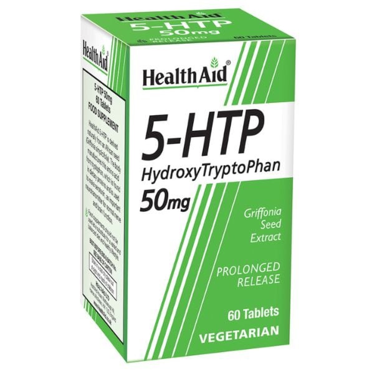 Health Aid | 5-Htp 50mg Συμπλήρωμα Διατροφής Ρύθμισης Της Σερατονίνης και Της Καλής Διάθεσης | 60 ταμπλέτες