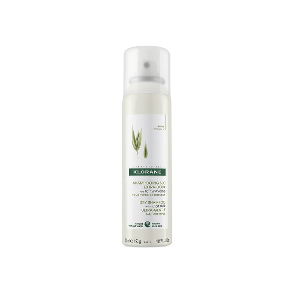 Klorane | Dry Shampoo Ξηρό Σαμπουάν με Βρώμη για Όλους τους Τύπους Μαλλιών | 150 ml