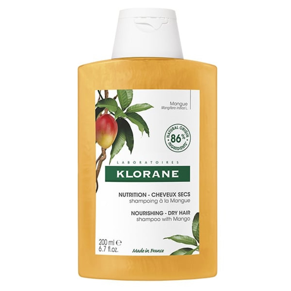 Klorane | Mango Shampoo Dry Hair Σαμπουάν με Μάνγκο για Ξηρά Μαλλιά | 200ml