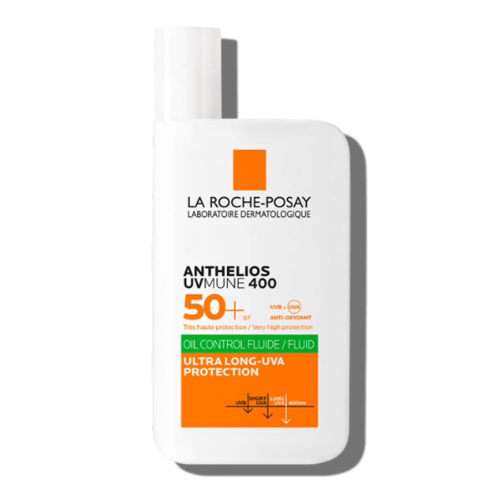 La Roche Posay | Anthelios UVmune 400 Oil Control Fluid SPF50+ | Αντηλιακό Προσώπου για Λιπαρές Επιδερμίδες | 50ml