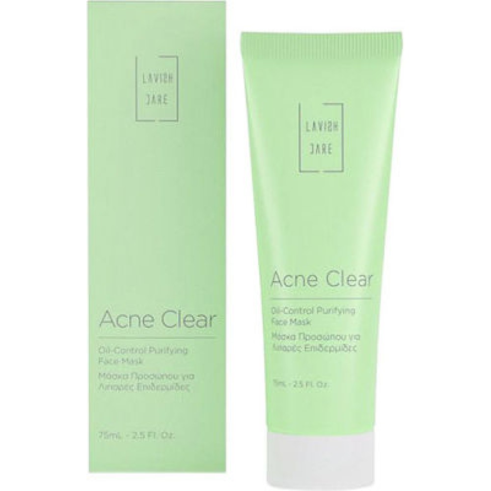 Lavish Care | Acne Clear Oil-Control Purifying Face Mask | Καταπραϋντική Μάσκα Προσώπου | 75ml