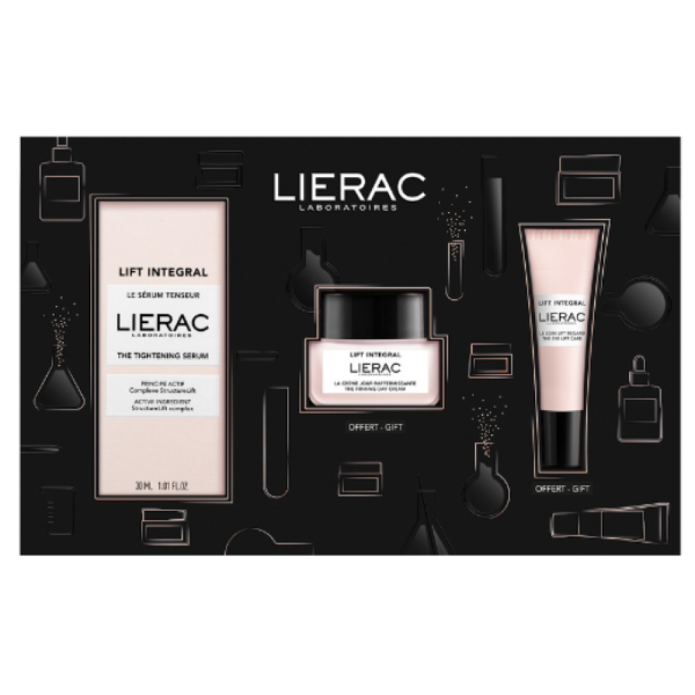 Lierac  | Promo Pack Lift Integral | Αντιγηραντικό Serum 30ml |  Συσφιγκτική Κρέμα Ημέρας 20ml | &  Ανορθωτική Κρέμα Ματιών 7.5ml.