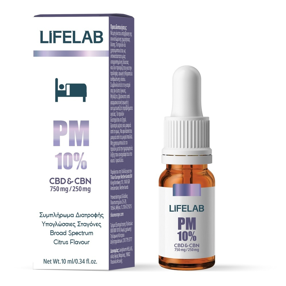 Lifelab | PM CBD 10% | Συμπλήρωμα Διατροφής για Ισορροπία & Ευεξία | 10ml