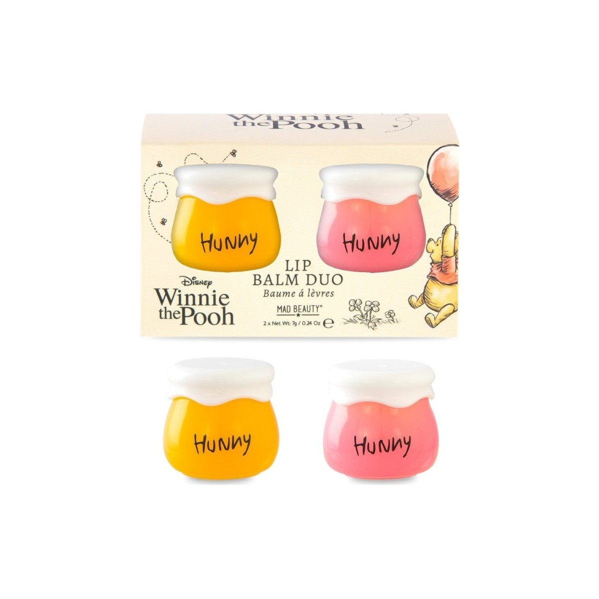 Mad Beauty | Winnie Honey Pot Lip Balm Duo | 2x7g