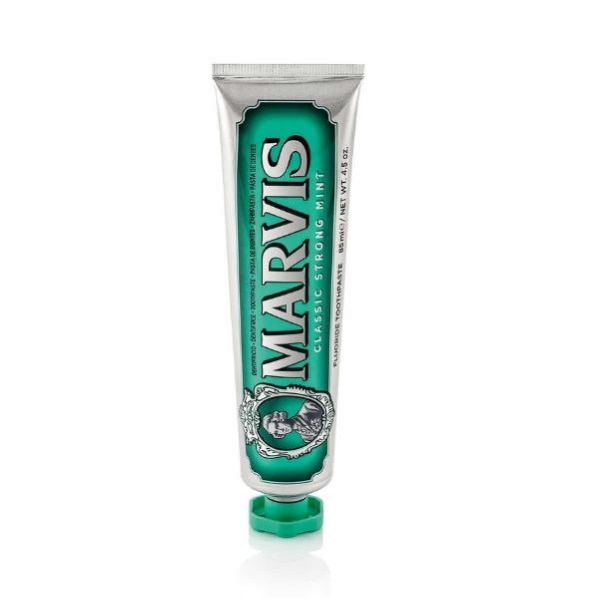 Marvis | Classic Strong Mint Toothpaste | Οδοντόκρεμα με Γεύση Μέντας για Λεύκανση και Δροσερή Αναπνοή | 85ml