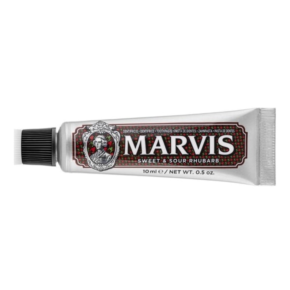 Marvis | Sweet & Sour Rhubarb Toothpaste Travel Size |Οδοντόκρεμα με Γεύση από Γλυκό και Ξινό Ραβέντι | 10ml