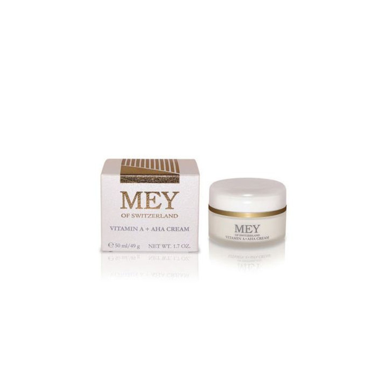 Mey | Vitamin A + AHA Cream  Κρέμα Αντιγήρανσης για Ενυδάτωση, Ανανέωση, Μείωση Δυσχρωμιών | 50ml