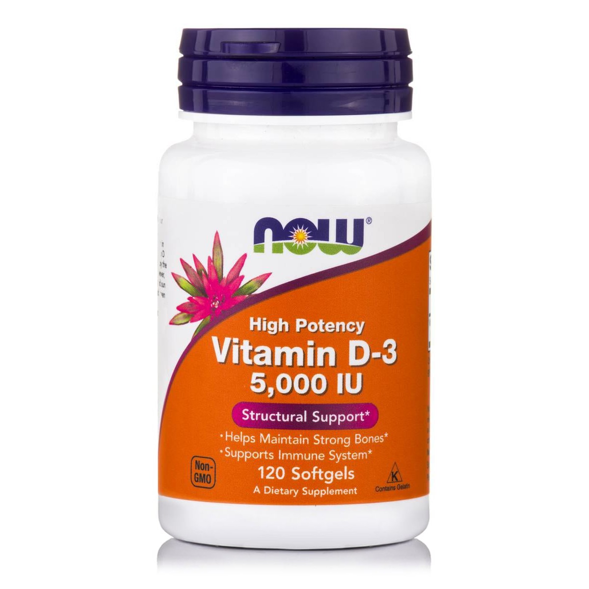 Now | Vit  D3 5000iu | Συμπλήρωμα Διατροφής  | 120Softgels.