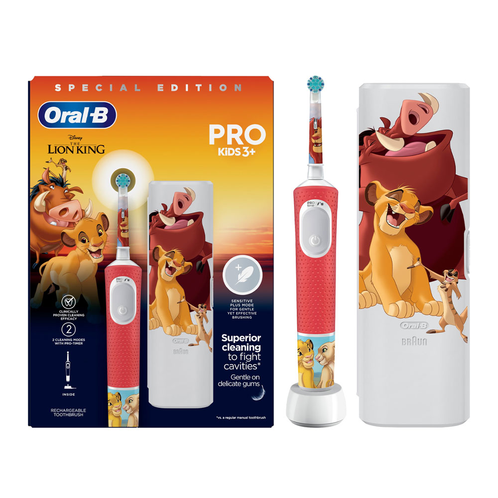 Oral-B | Pro Kids Electric Toothbrush Παιδική Ηλεκτρικη Οδοντόβουρτσα The Lion King 3y+ | 1τεμ