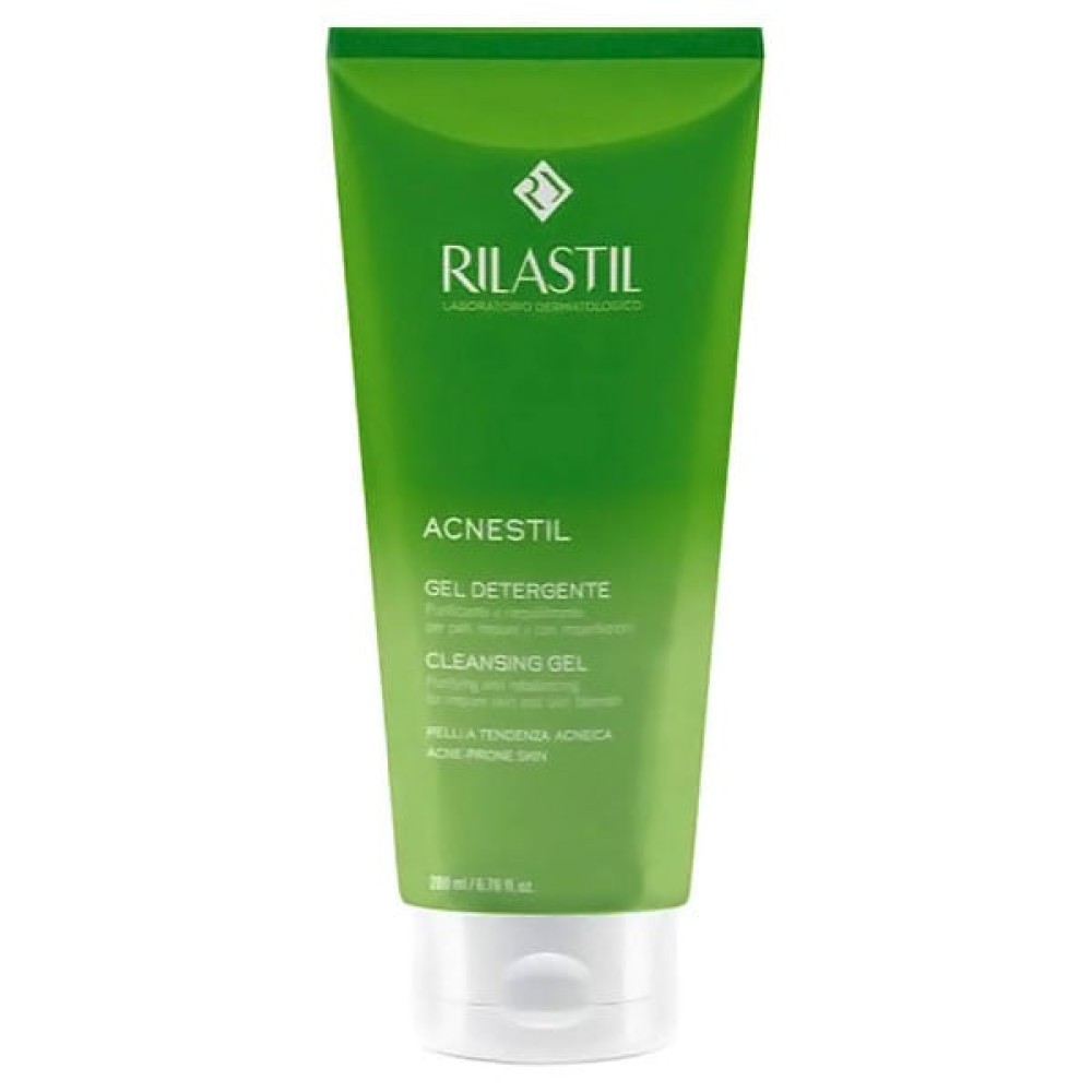 Rilastil | Acnestil Purifying Cleansing Gel Καθαριστικό Gel Προσώπου για Λιπαρή, Μικτή Επιδερμίδα με Ατέλειες & Τάση Ακμής | 200ml