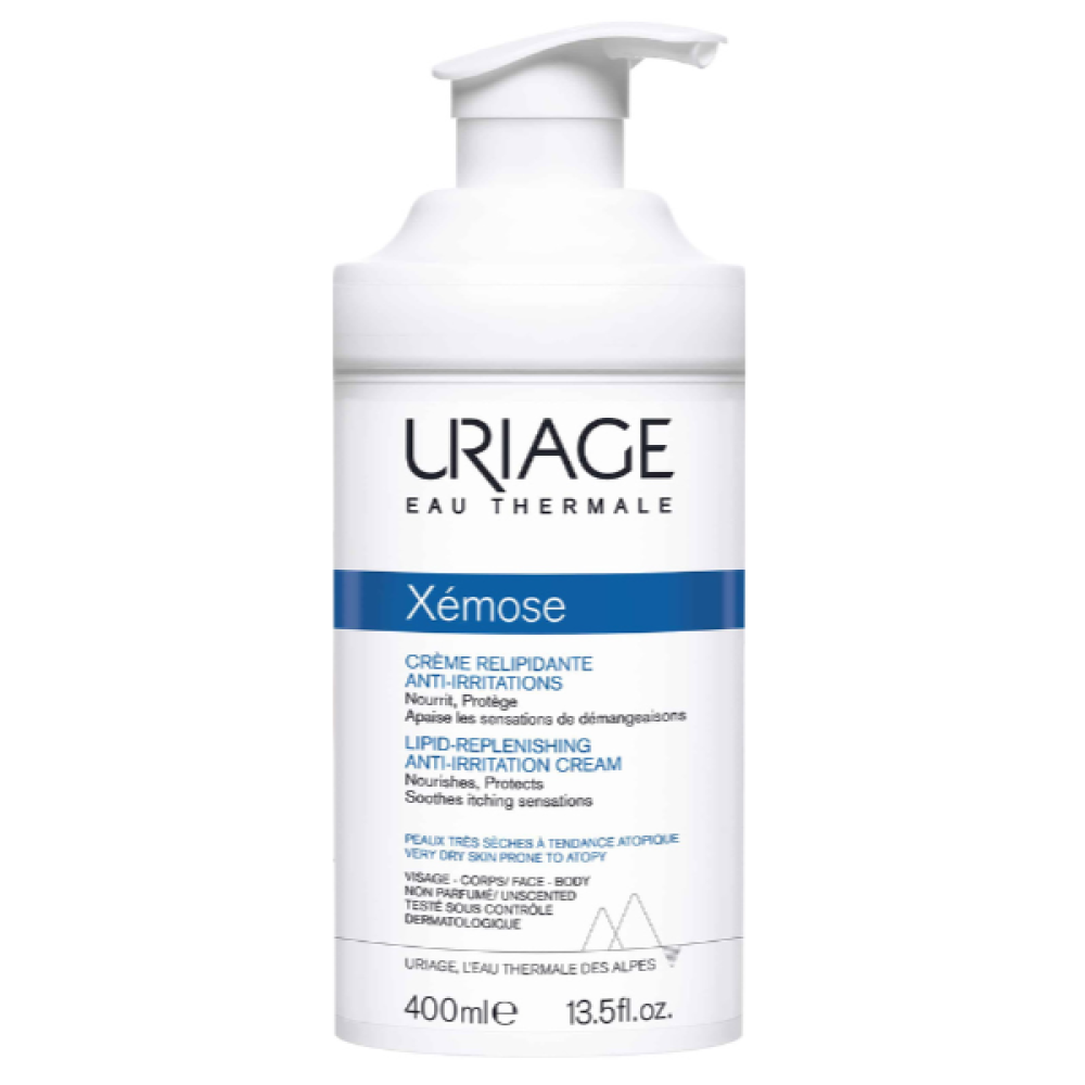 Uriage | Xemose Cream Μαλακτική Κρέμα Προσώπου & Σώματος Για Το Πολύ Ξηρό Με Τάση Ατοπίας Δέρμα | 400ml