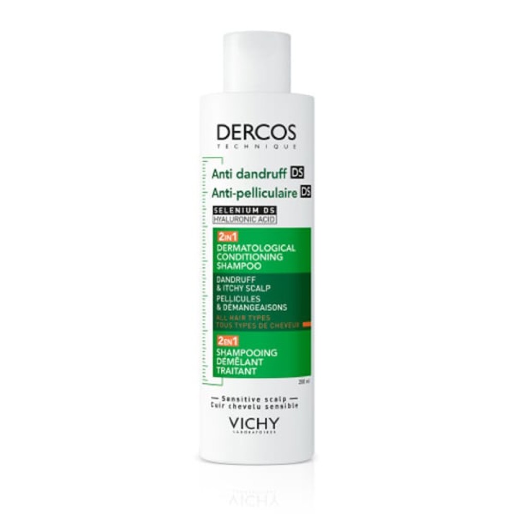 Vichy | Dercos Anti-Dandruff DS Σαμπουάν & Conditioner 2σε1 Κατά της Ξηροδερμίας, της Πιτυρίδας & του Κνησμού | 200ml