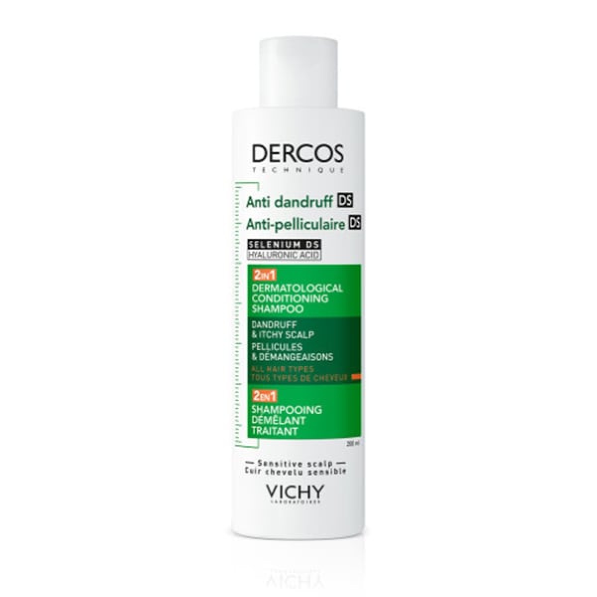 Vichy | Dercos Anti-Dandruff DS Σαμπουάν & Conditioner 2σε1 Κατά της Ξηροδερμίας, της Πιτυρίδας & του Κνησμού | 200ml