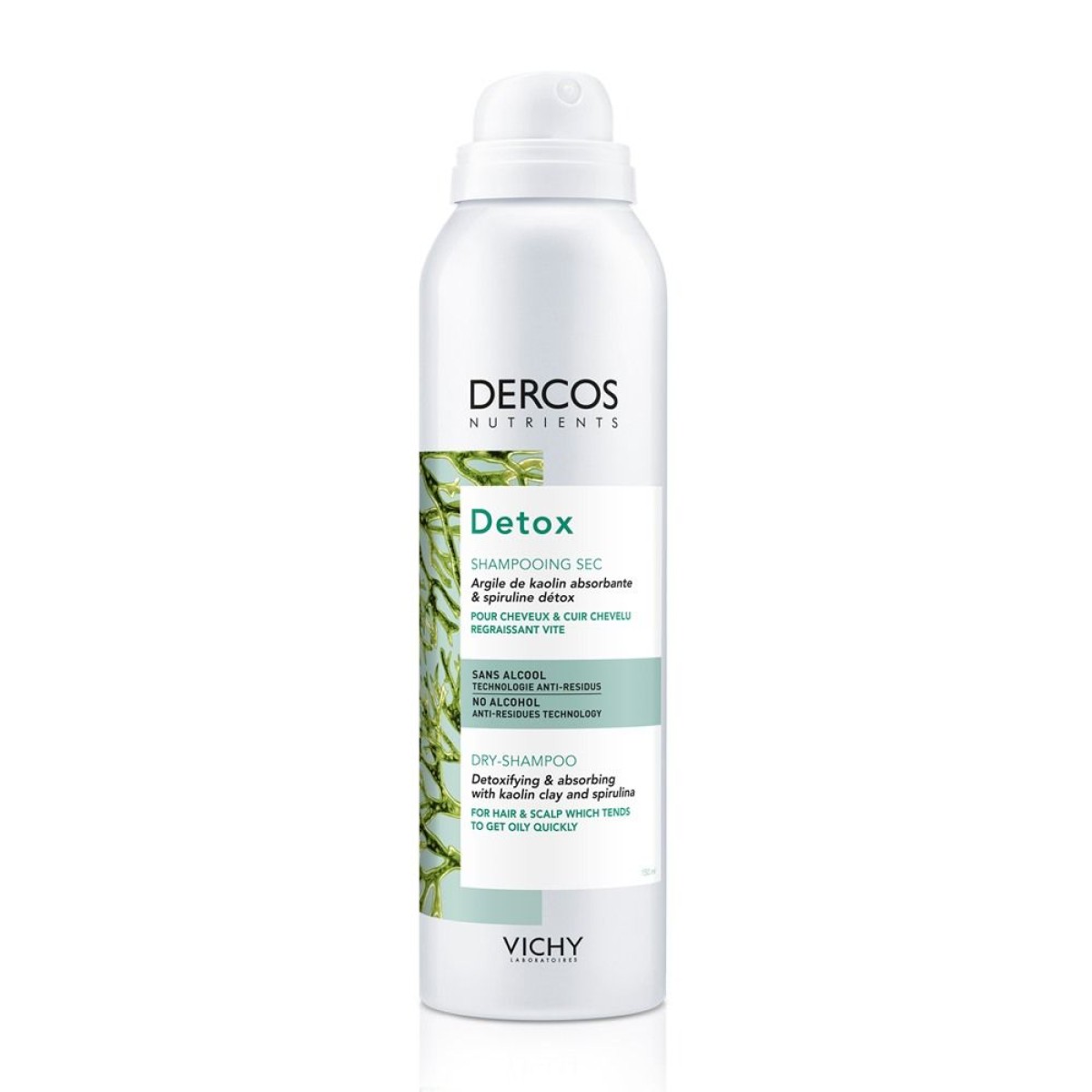 Vichy | Dercos Nutrients Detox Dry Shampooing Sec| Ξηρό Σαμπουάν Χωρίς Λούσιμο |150ml