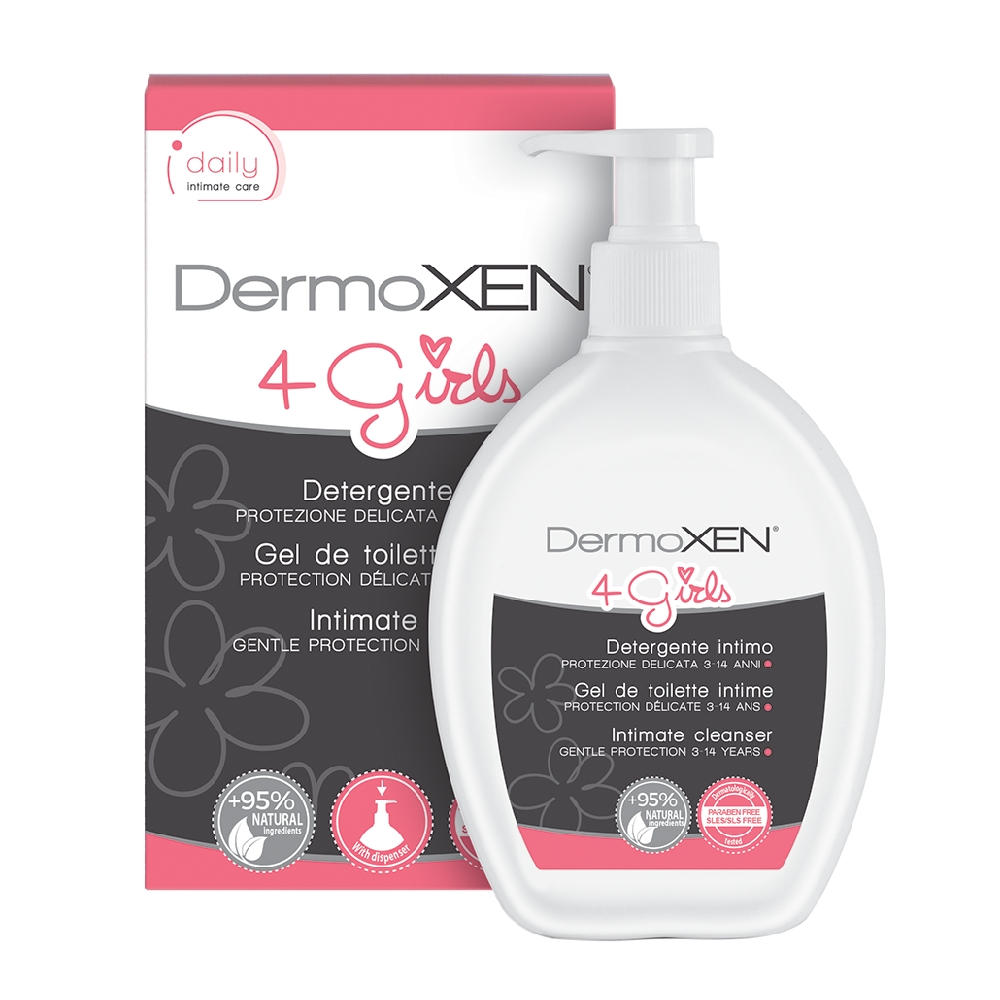 Dermoxen | Intimate Cleanser 4 Girls | Καθαριστικό της ευαίσθητης περιοχής για κορίτσια από 4-12 ετών | 200ml