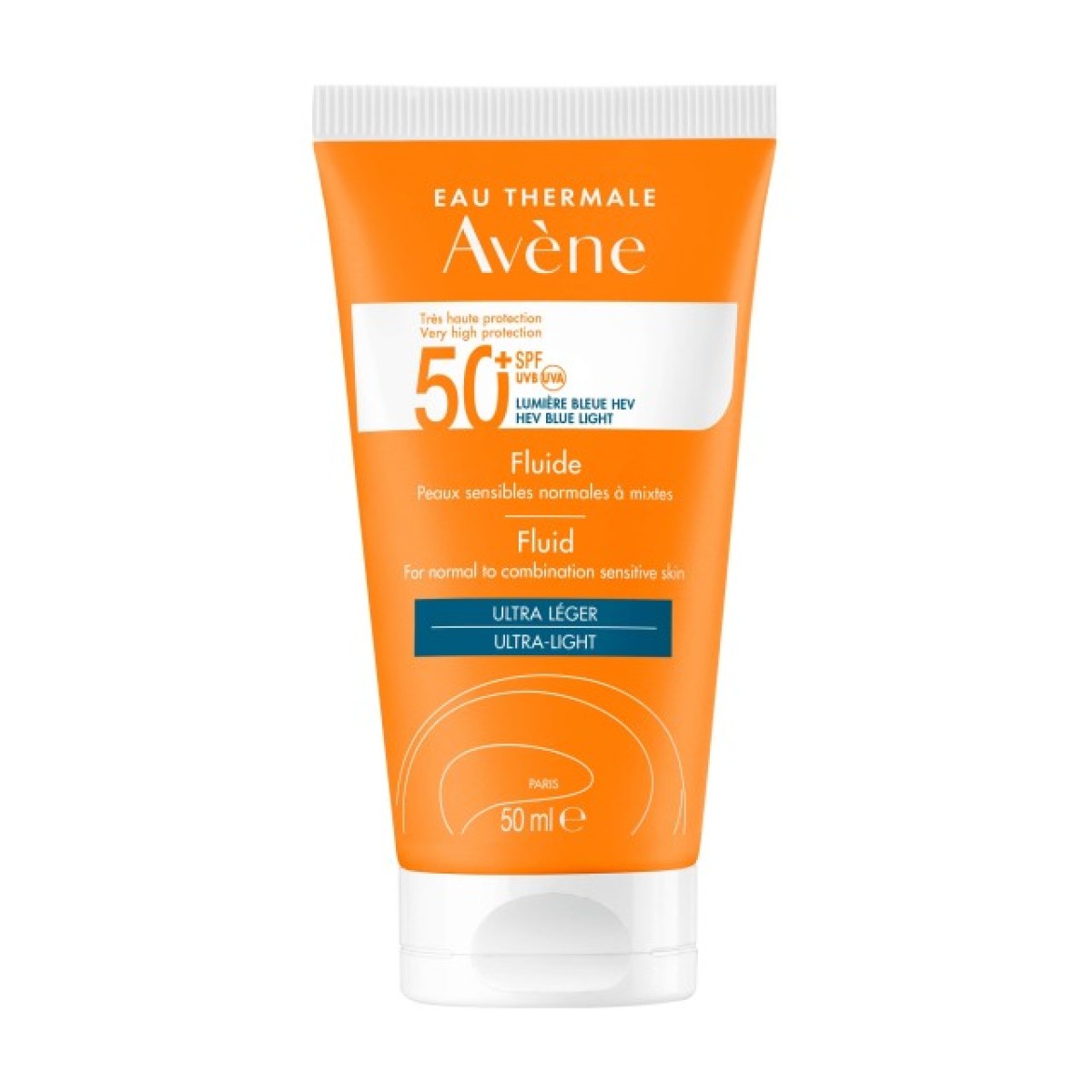 Avene | Fluide SPF50+ | Αντηλιακή Λεπτόρρευστη Κρέμα Προσώπου Για Κανονική Μικτή & Λιπαρή επιδερμίδα | 50ml