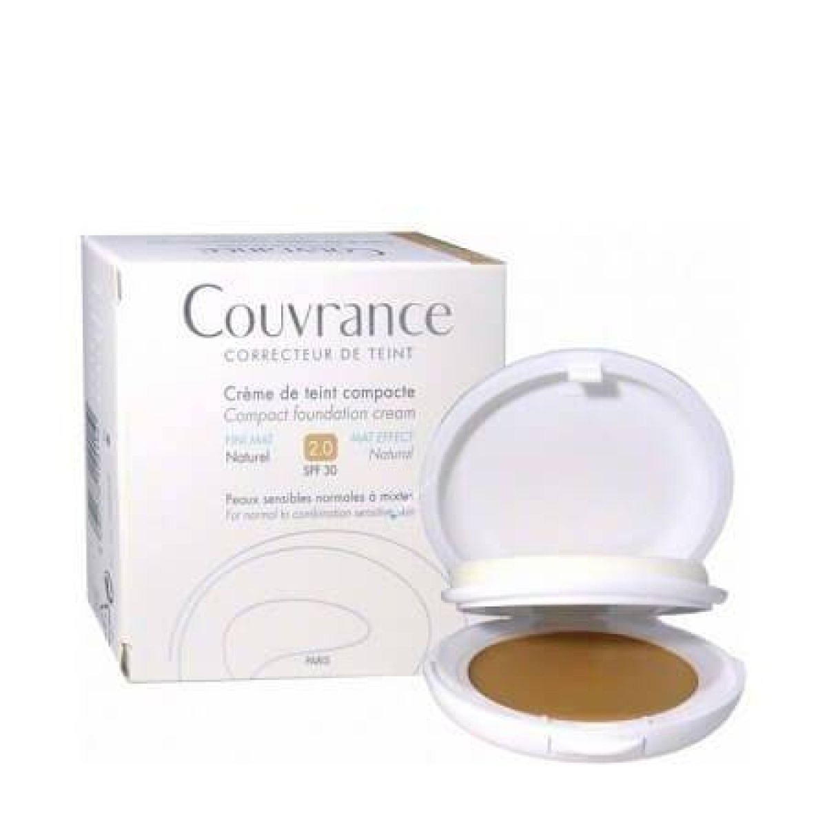 Avene | Couvrance Creme de Teint Compacte SPF30 No2 | Μέϊκ Απ για Ματ Αποτέλεσμα | 10gr