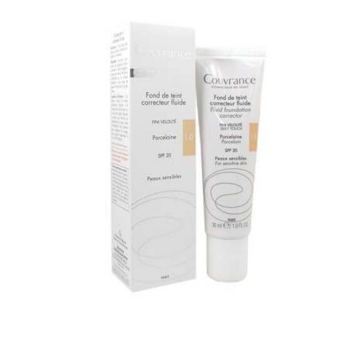 Avene | Fond de Teint Correcteur Fluide SPF20 1.0 Porcelaine | Υγρό Διορθωτικό Μέϊκ Απ | 30ml