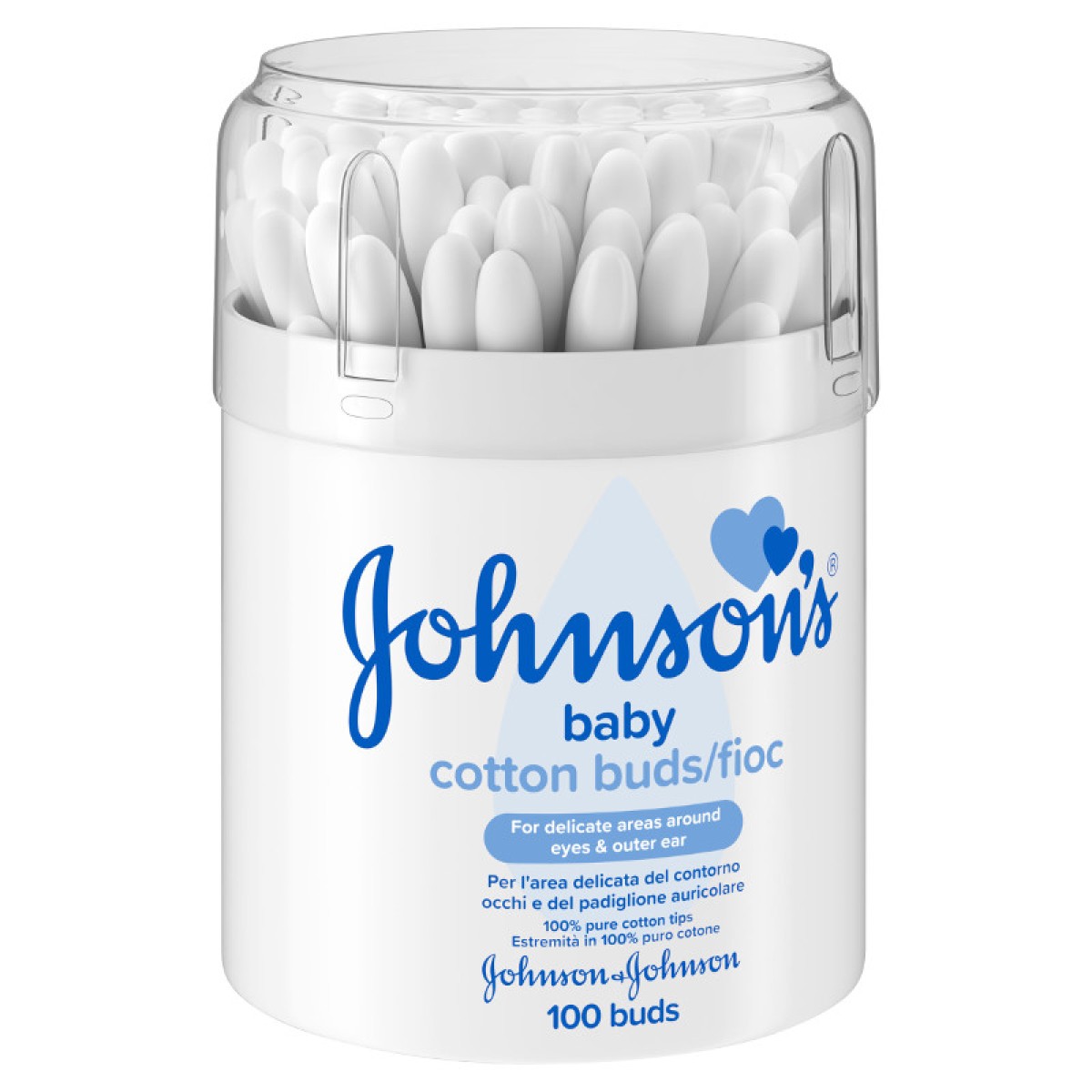 Johnson\'s | Baby Cotton Buds Μπατονέτες Βαμβακιού | 100τεμάχια