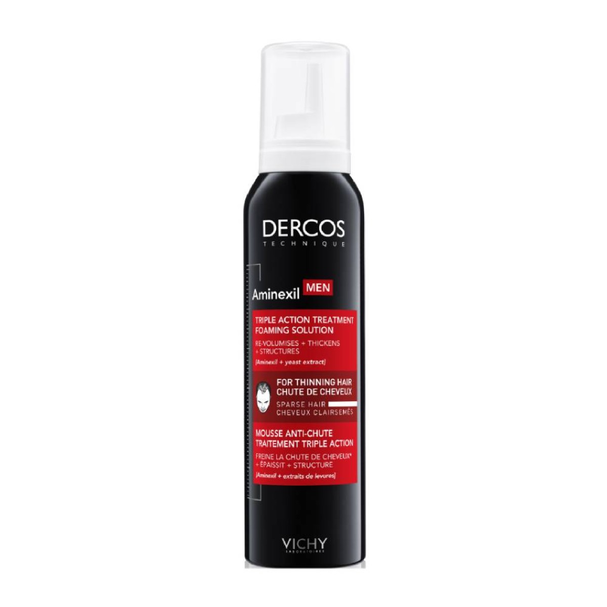 Vichy | Dercos Animexil Men Foaming Solution | Αφρός κατά της Τριχόπτωσης | 150ml