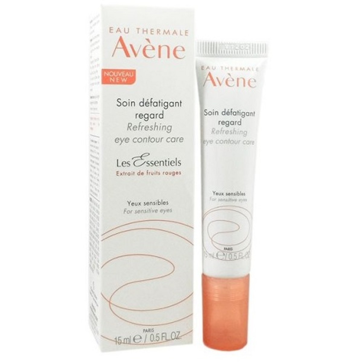 Avene | Refreshing Eye Contour Care | Κρέμα Ματιών για Πρήξιμο,Μαύρους Κύκλους & Λεπτές Γραμμές | 15ml