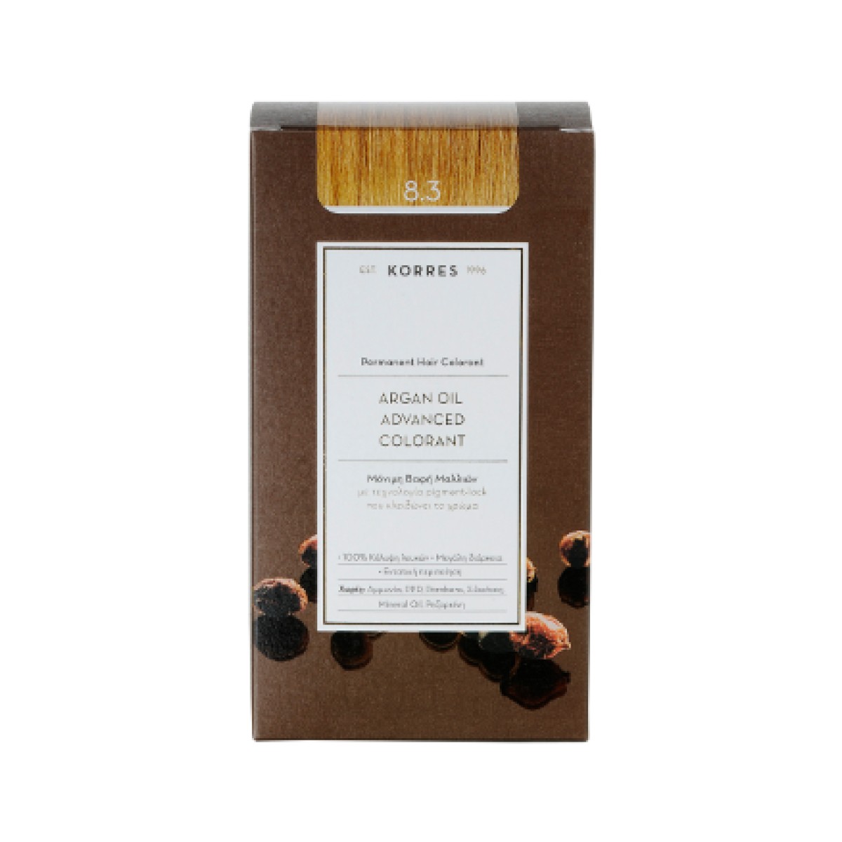 Korres | Argan Oil Advanced Colorant 8.3 | Ξανθό Ανοιχτό Μελί