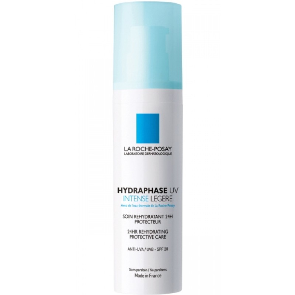 La Roche-Posay | Hydraphase UV Intense Legere | Ενυδατική Κρέμα Προσώπου με SPF 20 για Κανονική Ευαίσθητη Επιδερμίδα | 50ml